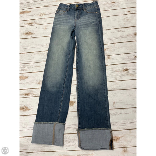 Jeans Wide Leg By 1822 Denim In Blue Denim, Size: 0