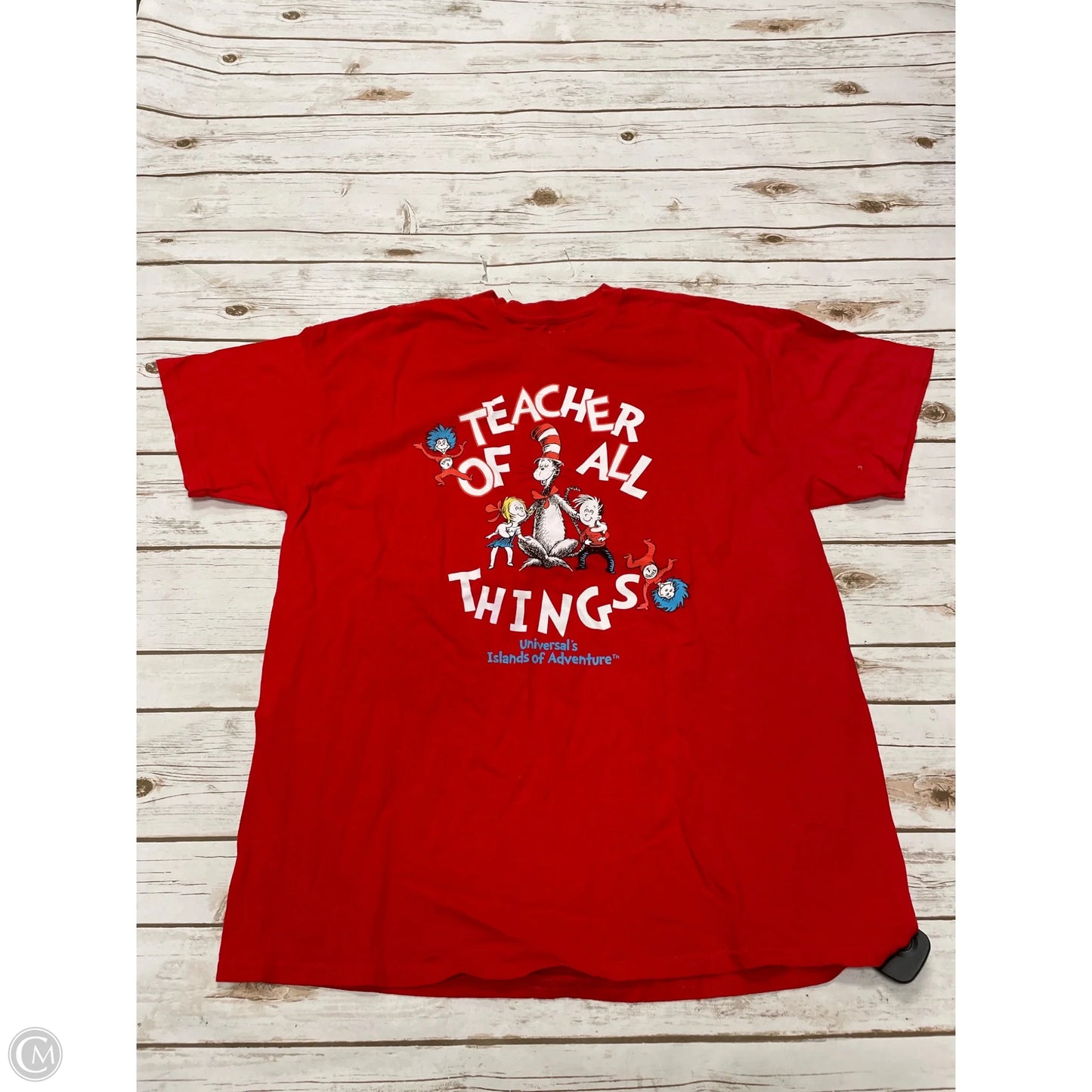 Top Short Sleeve By Cme In Red, Size: Xl