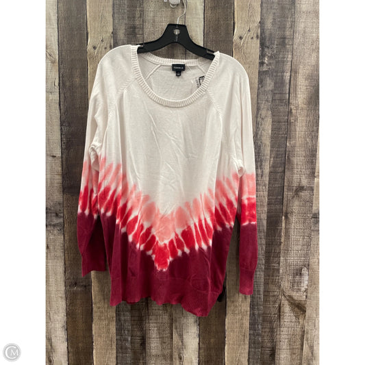 Sweater By Torrid In Tie Dye Print, Size: 1x