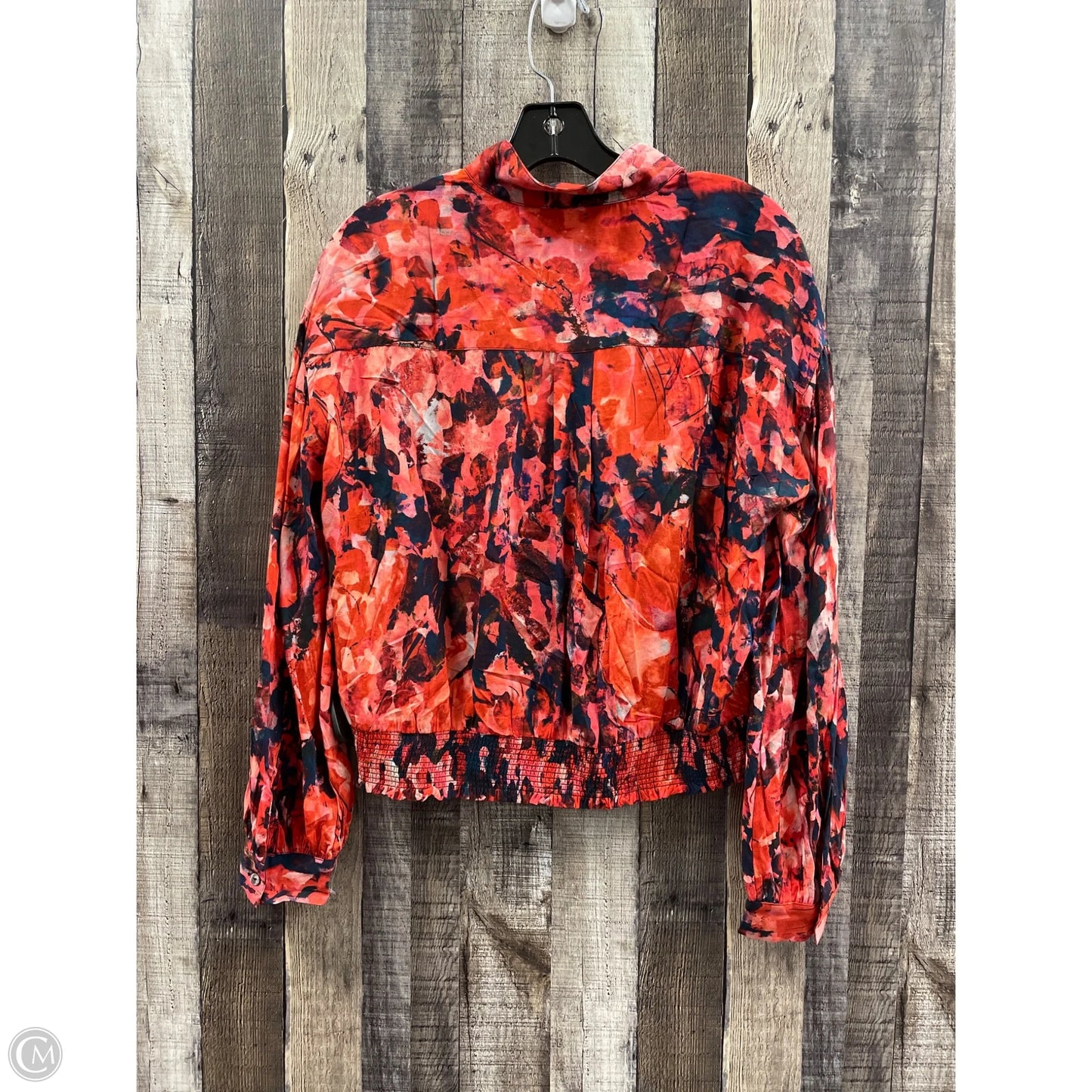 Top Long Sleeve By Soft Surroundings In Blue & Red, Size: S