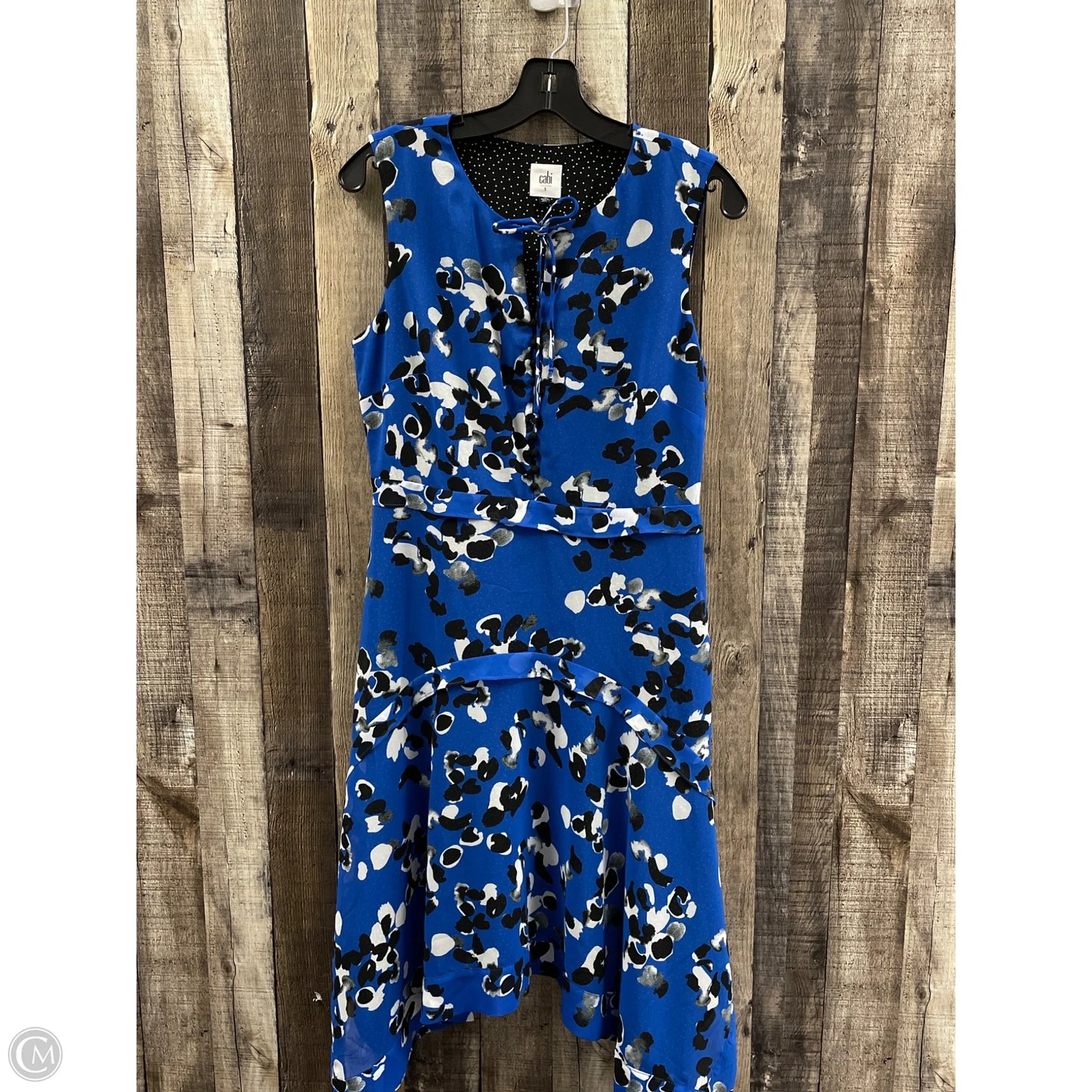 Dress Casual Midi By Cabi In Black & Blue, Size: S