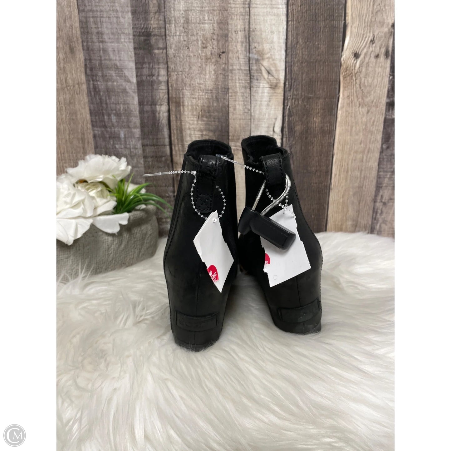 Boots Ankle Heels By Sorel In Black, Size: 8