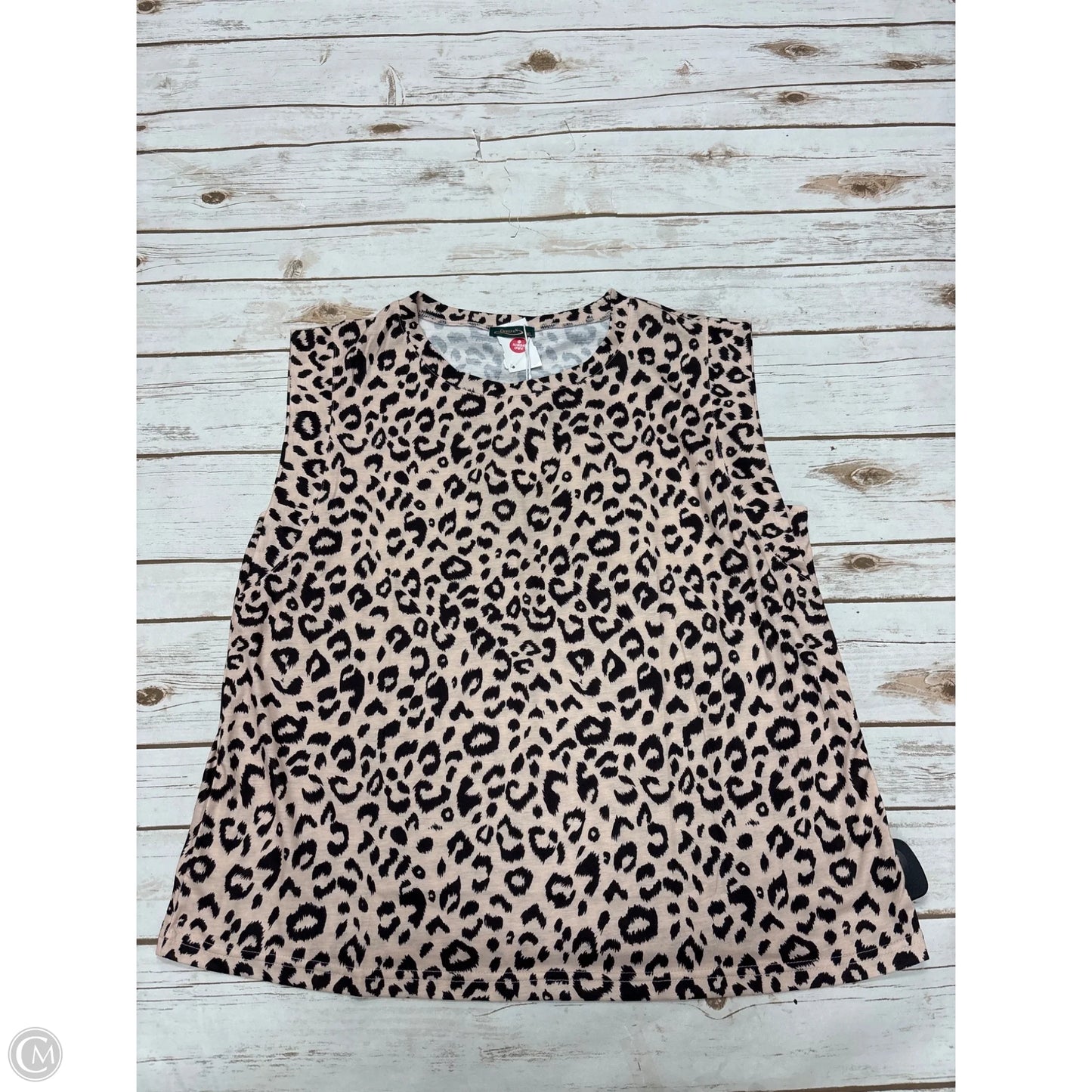 Top Sleeveless By Cme In Animal Print, Size: Xl