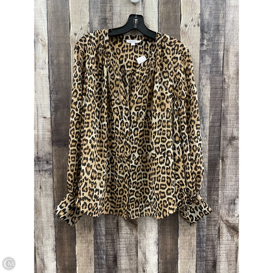 Top Long Sleeve By Chicos In Animal Print, Size: 1x