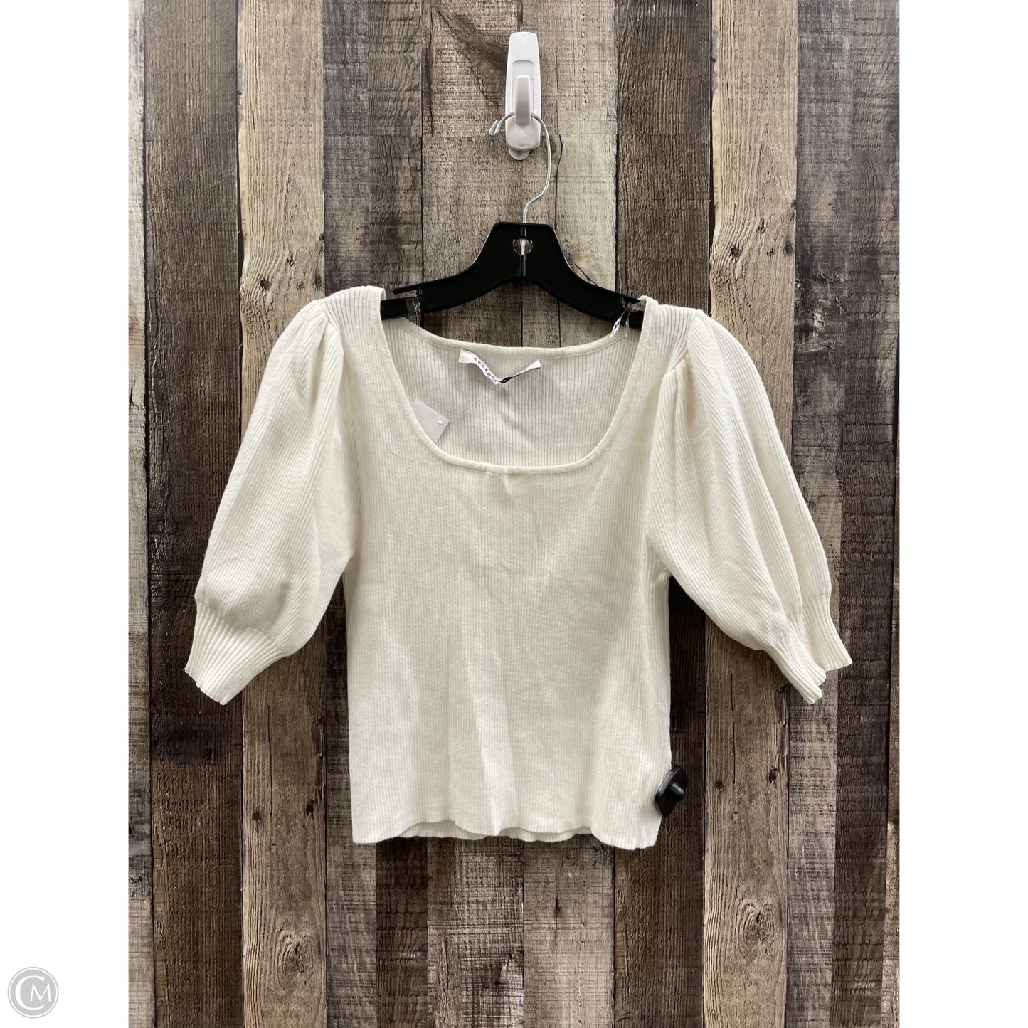 Top 3/4 Sleeve By Celebrity Pink In White, Size: L