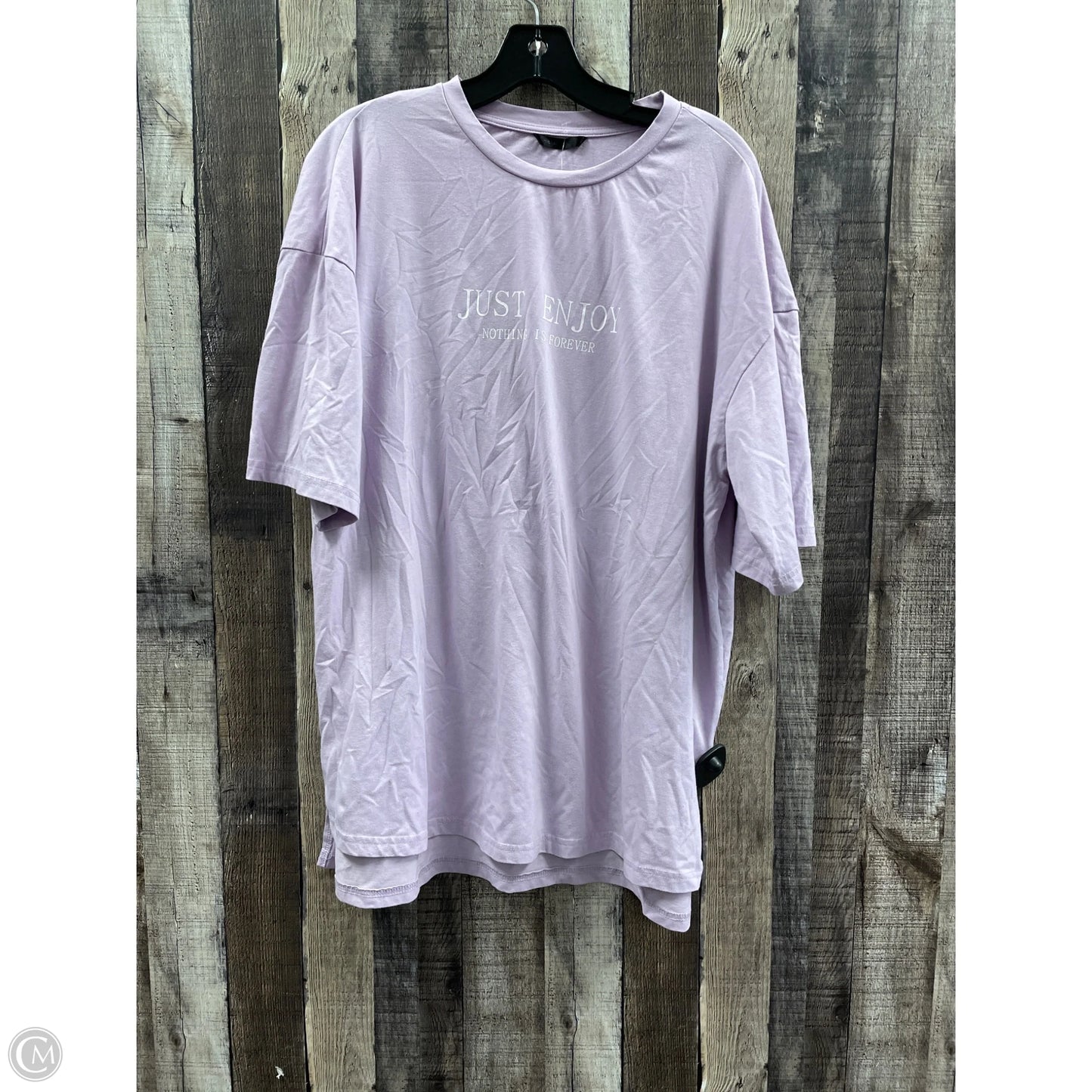 Top Long Sleeve By Shein In Purple, Size: Xl