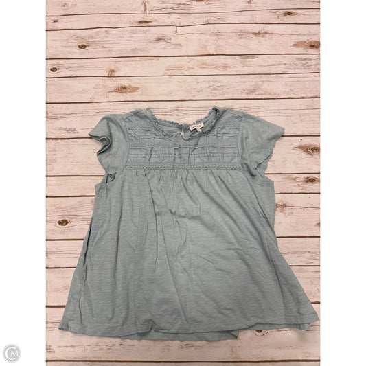 Top Short Sleeve By Ella Moss In Green, Size: L