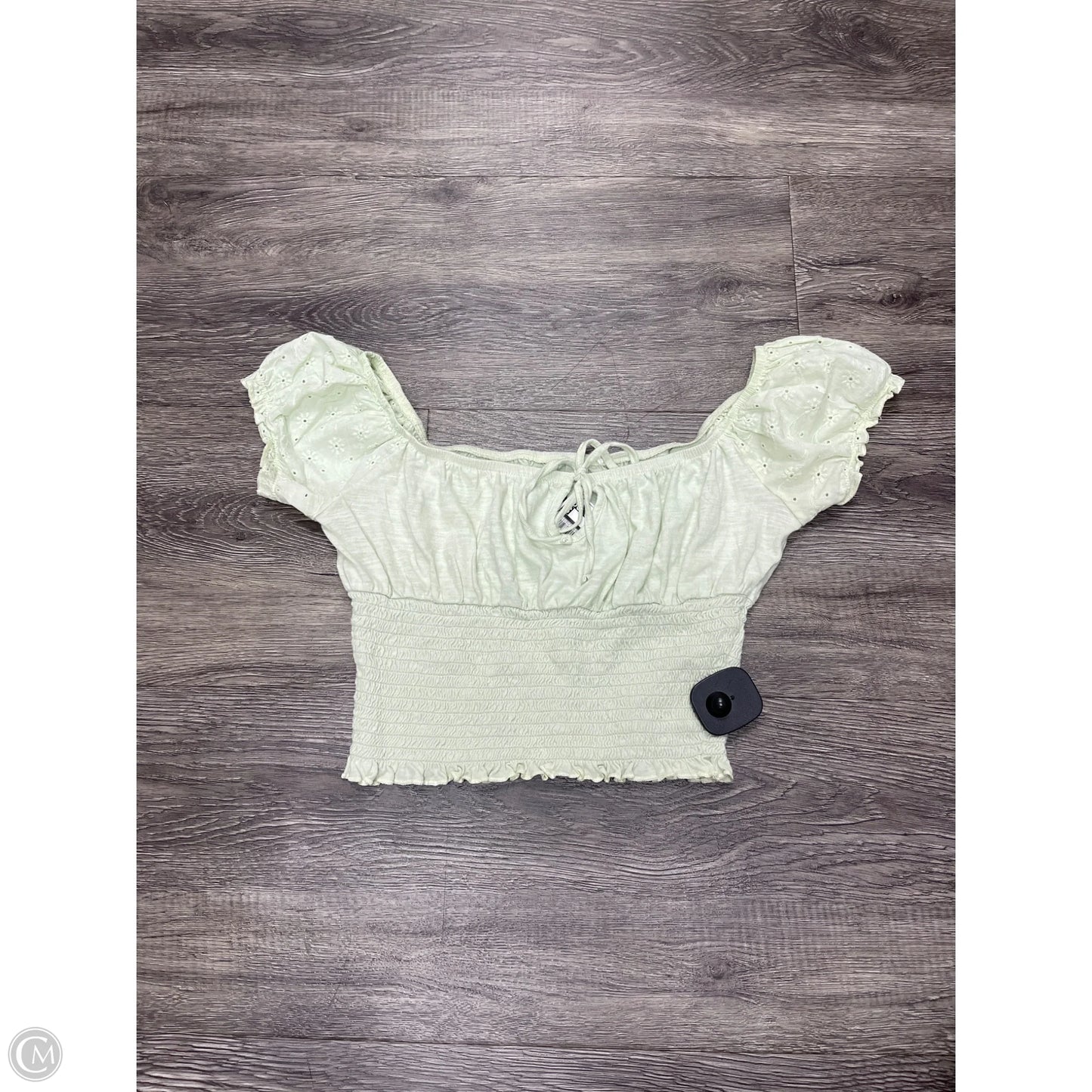 Top Short Sleeve By Cme In Green, Size: S