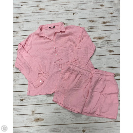 Shorts Set By Cme In Pink, Size: Xl