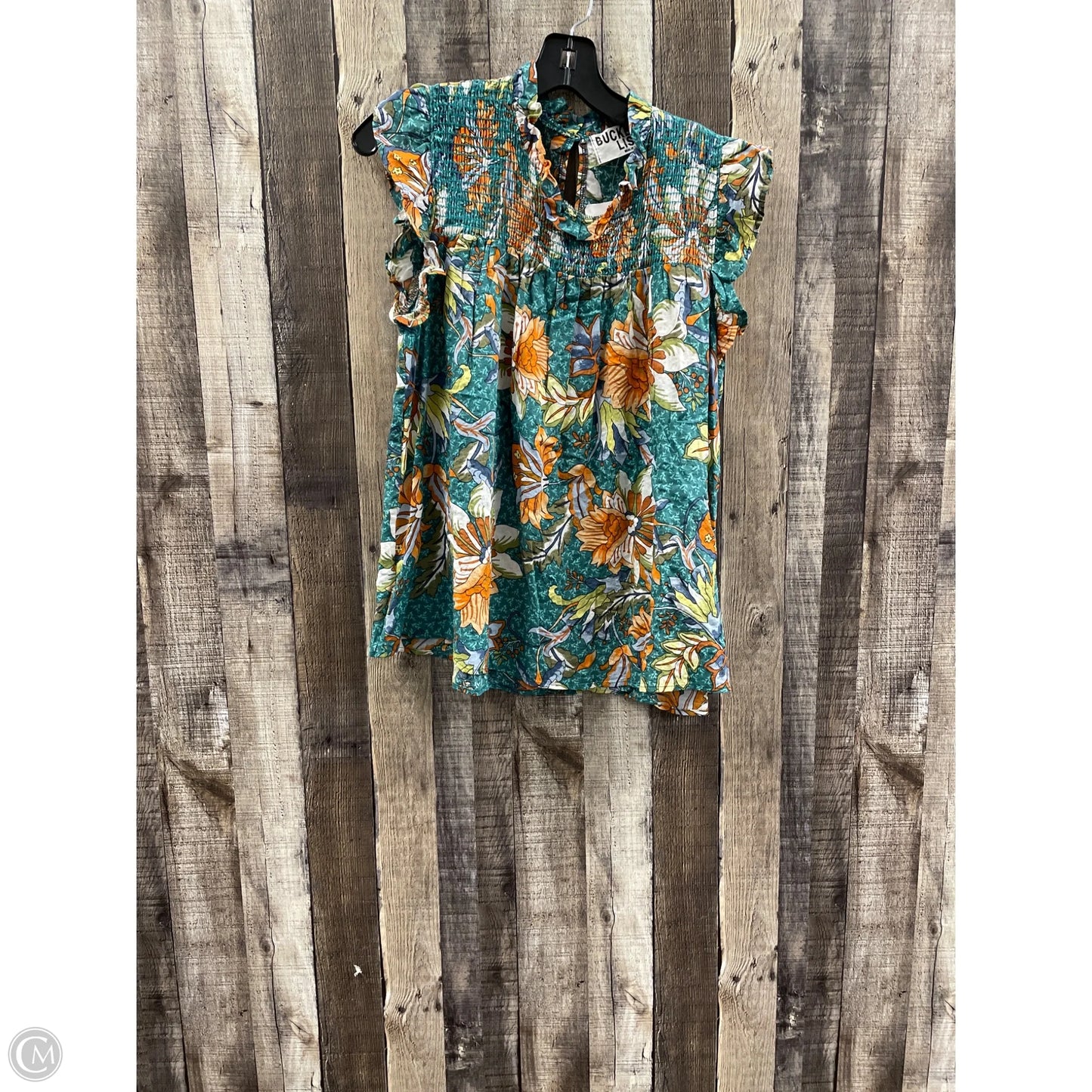 Top Sleeveless By Cme In Multi-colored, Size: S