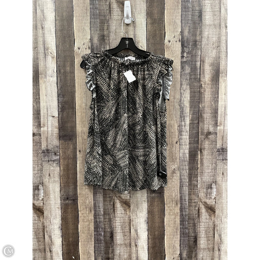 Top Sleeveless By Ces Femme In Black & Cream, Size: M