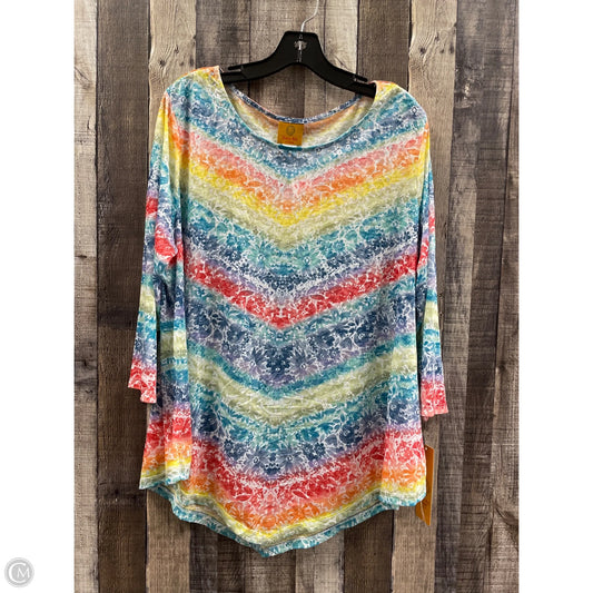 Top Long Sleeve By Ruby Rd In Multi-colored, Size: 1x