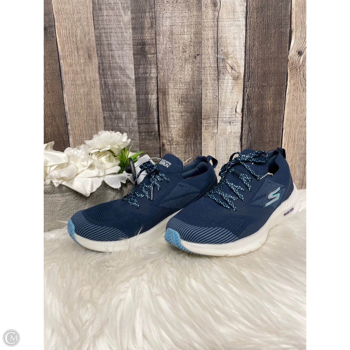 Shoes Athletic By Skechers In Navy, Size: 9