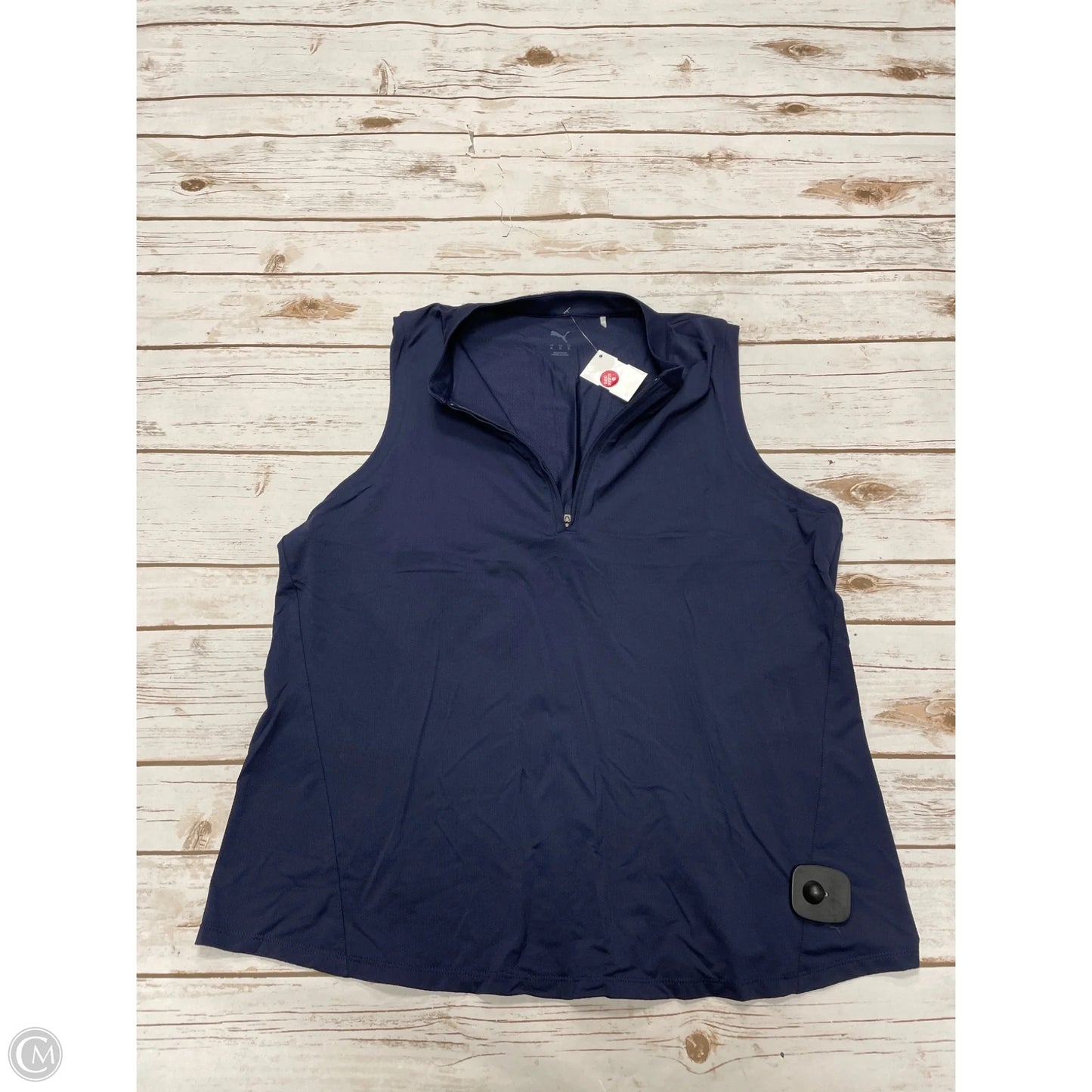 Athletic Tank Top By Puma In Navy, Size: Xl