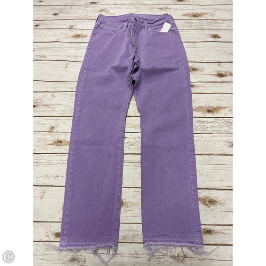 Jeans Straight By Levis In Purple, Size: 8