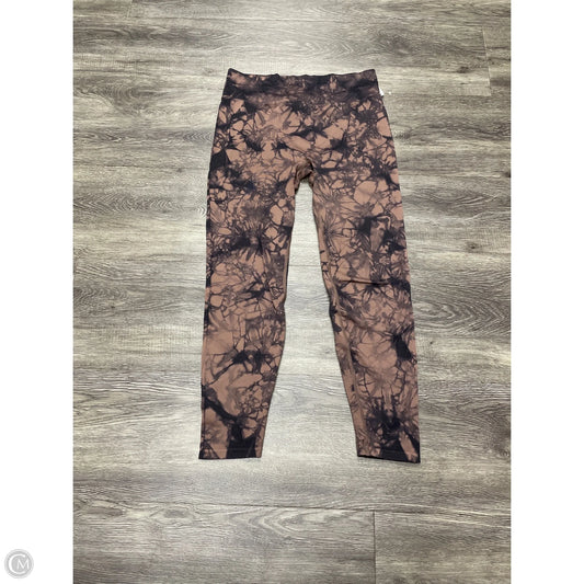 Athletic Leggings By Pink In Tie Dye Print, Size: L
