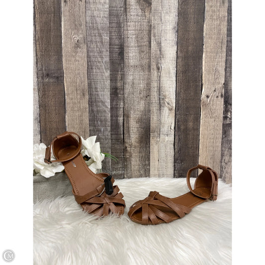 Sandals Flats By Forever In Brown, Size: 8.5