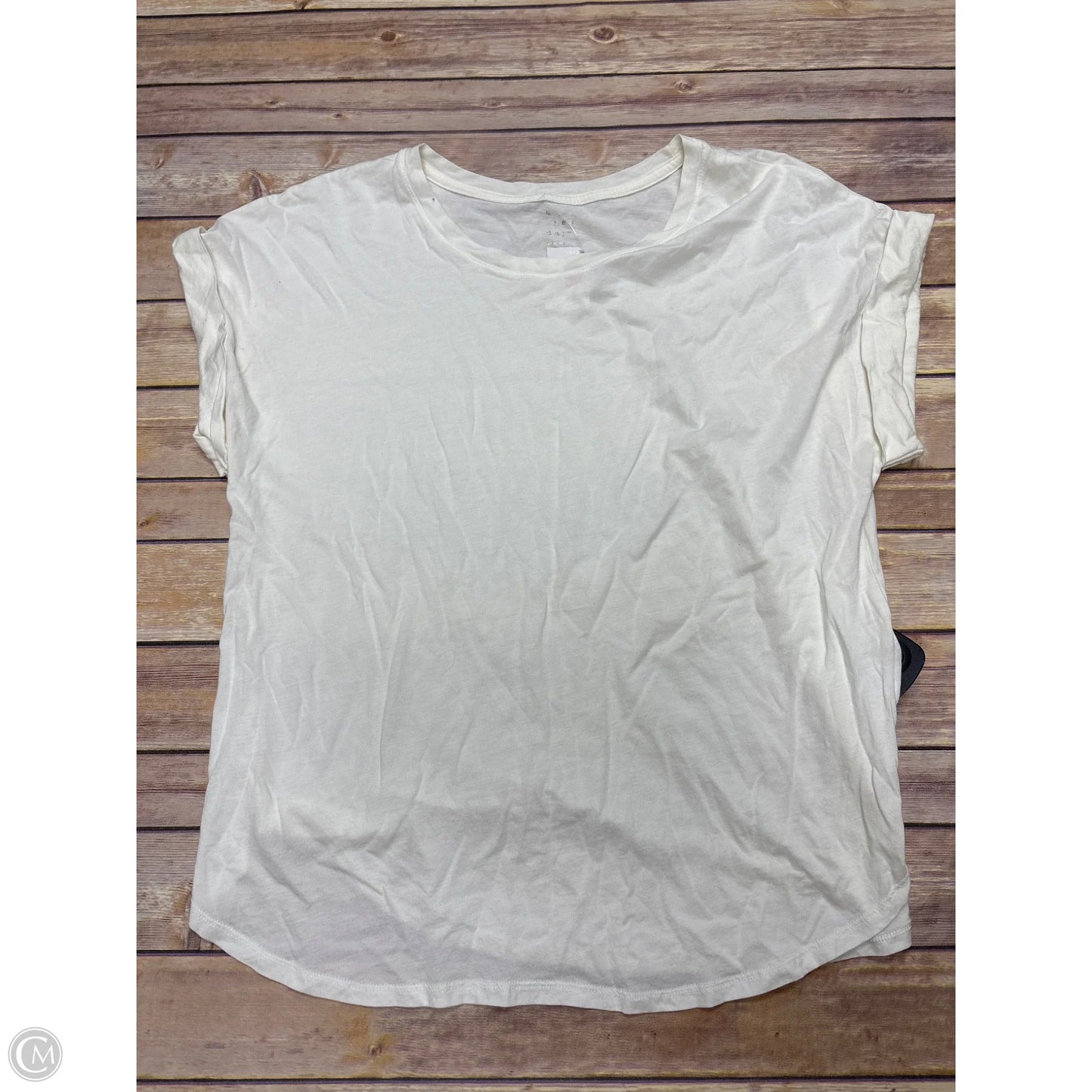 Top Short Sleeve Basic By A New Day In White, Size: Xl