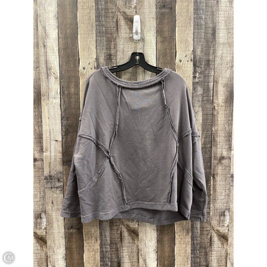 Top 3/4 Sleeve By Cmc In Grey, Size: L