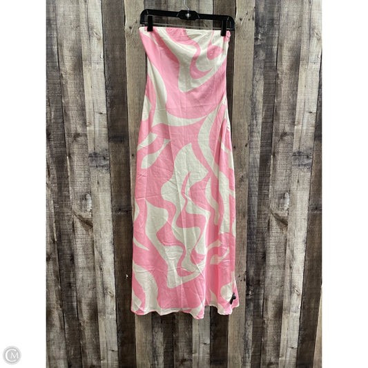 Dress Casual Maxi By Cme In Pink & White, Size: S
