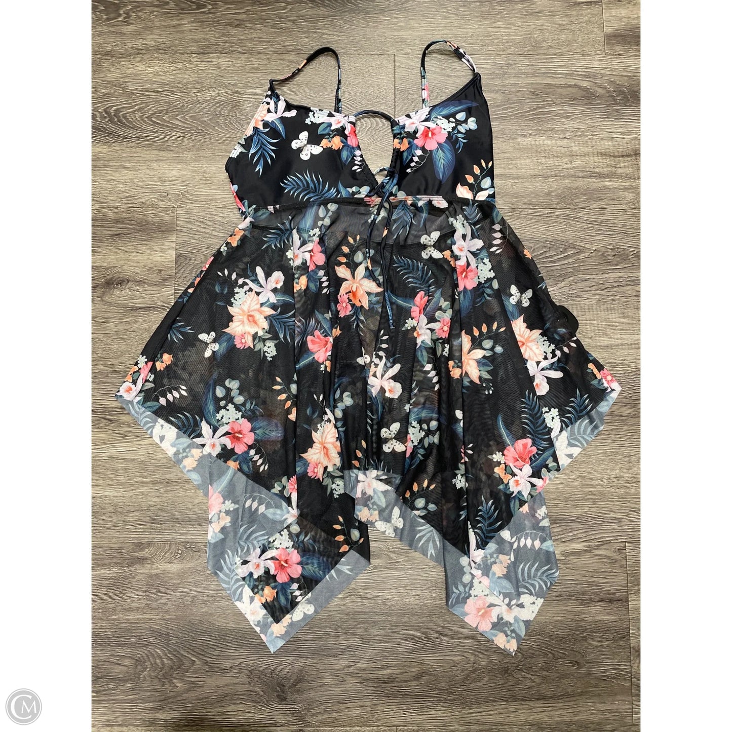 Swimsuit 2pc By Cme In Floral Print, Size: M