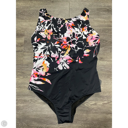 Swimsuit By Cme In Floral Print, Size: 3x