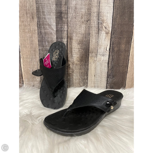 Sandals Flats By Cme In Black, Size: 8
