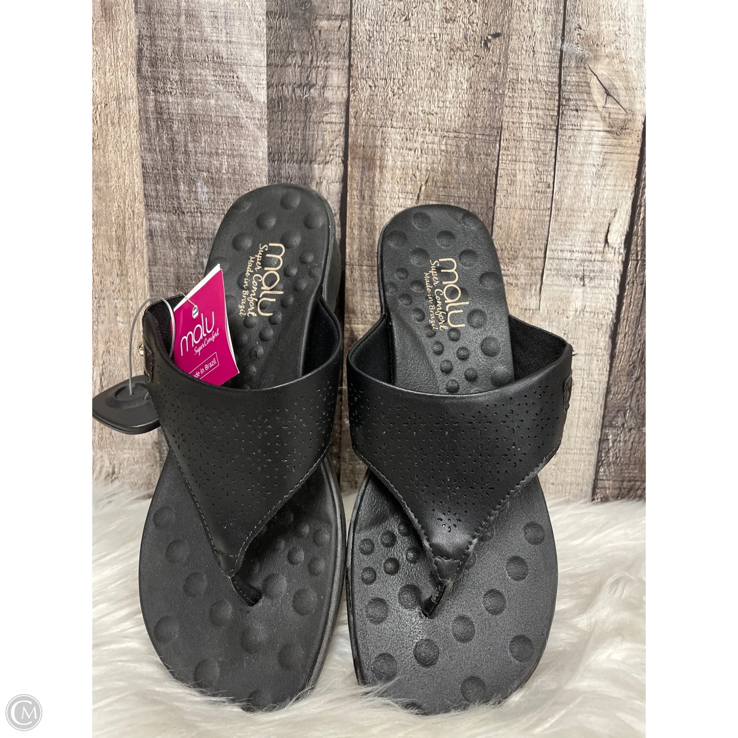 Sandals Flats By Cme In Black, Size: 8