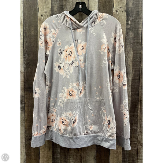 Top Long Sleeve By Cmf In Grey, Size: M