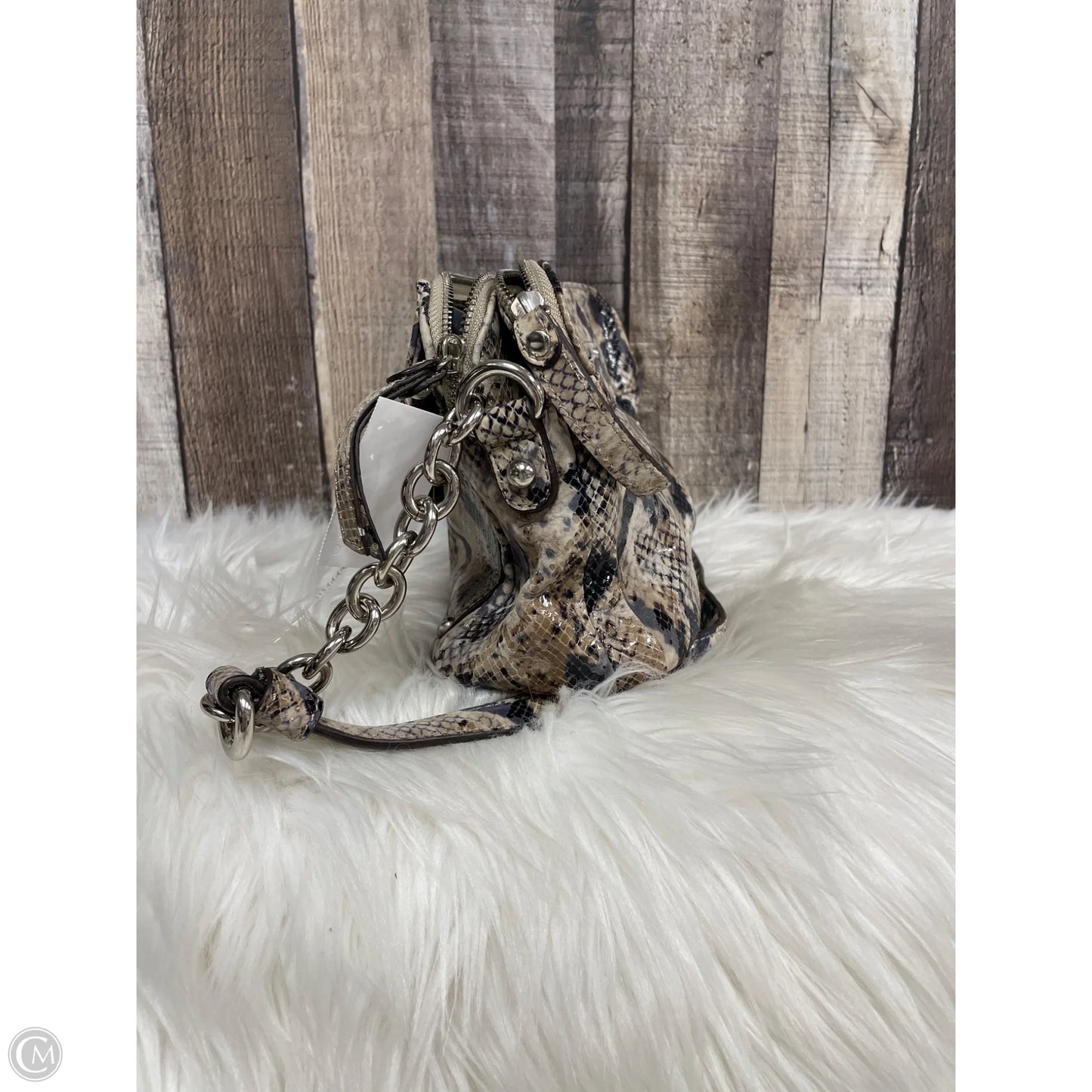 Handbag Leather By B. Makowsky, Size: Medium