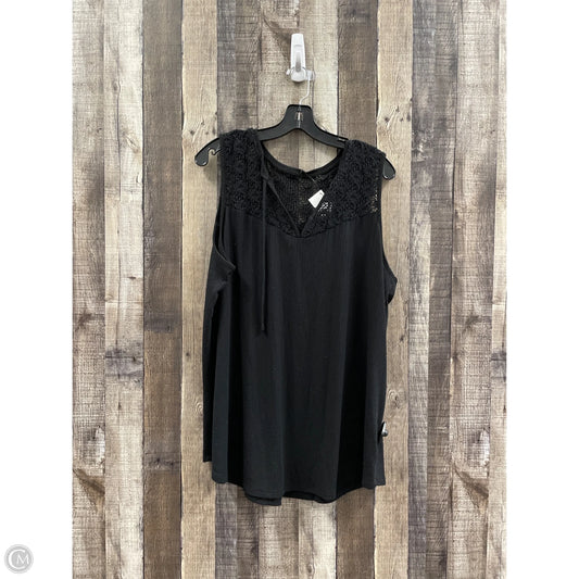 Top Sleeveless By Torrid In Black, Size: Xl