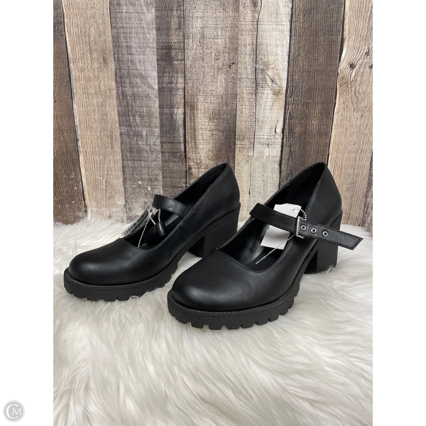 Shoes Heels Block By Soda In Black, Size: 10