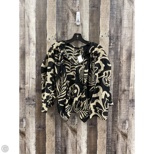 Top 3/4 Sleeve By Adrianna Papell In Multi-colored, Size: Xs