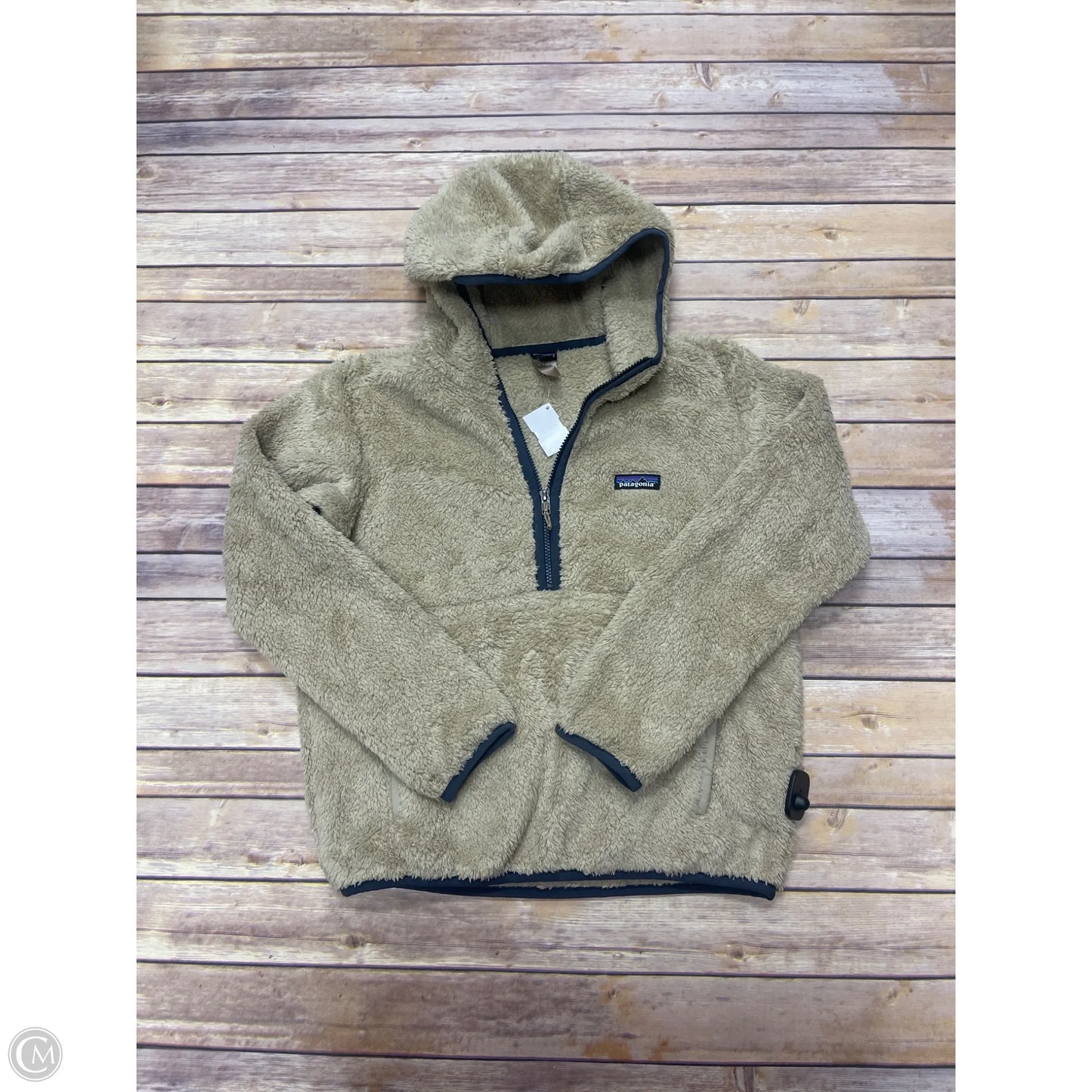 Jacket Fleece By Patagonia In Beige, Size: S