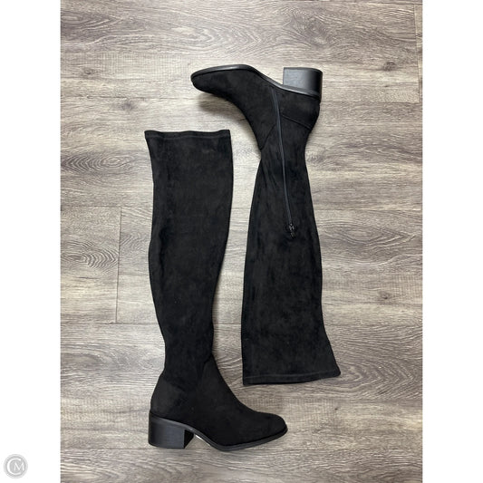 Boots Over-the-knee Flats By Steve Madden In Black, Size: 8