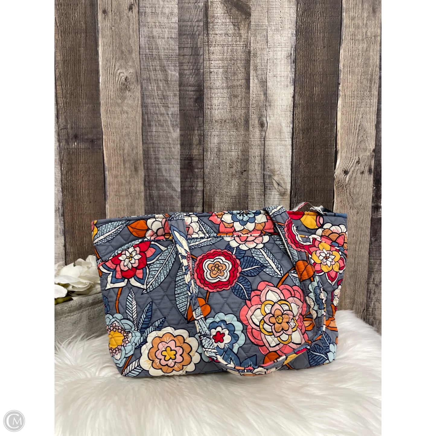 Handbag By Vera Bradley, Size: Large