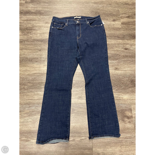 Jeans Boot Cut By Levis In Blue Denim, Size: 16