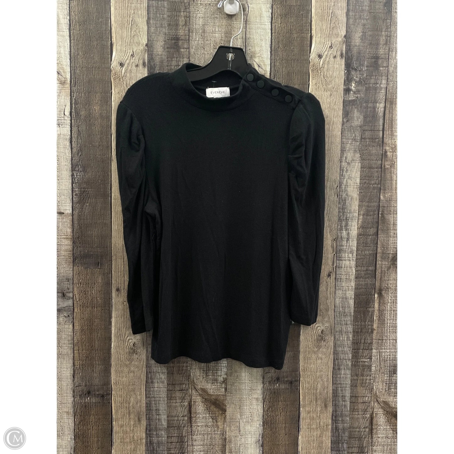 Top Short Sleeve By Evereve In Black, Size: S