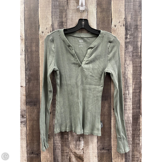 Top Long Sleeve By Maeve In Green, Size: M