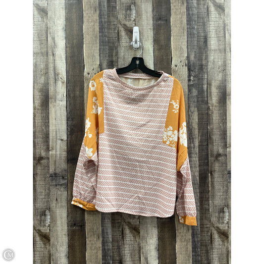 Top Long Sleeve By Cmf In Multi-colored, Size: M