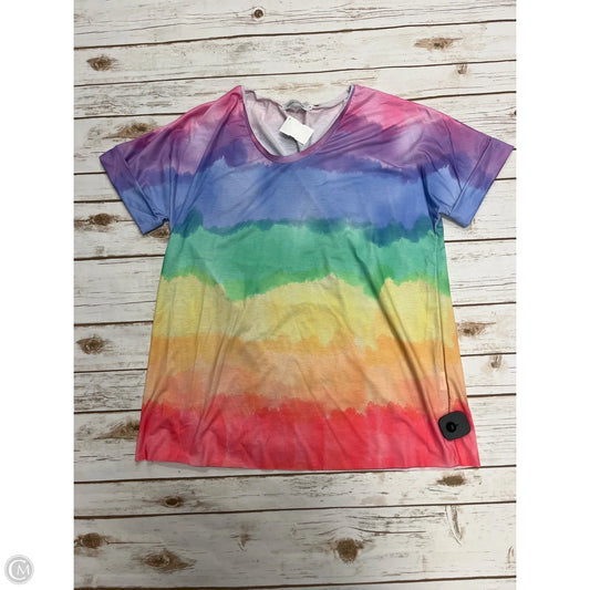 Top Short Sleeve By Misslook In Multi-colored, Size: M