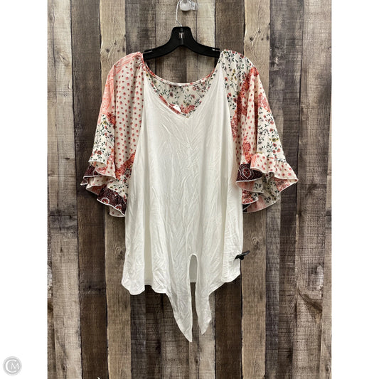 Top Short Sleeve By Cme In Multi-colored, Size: L