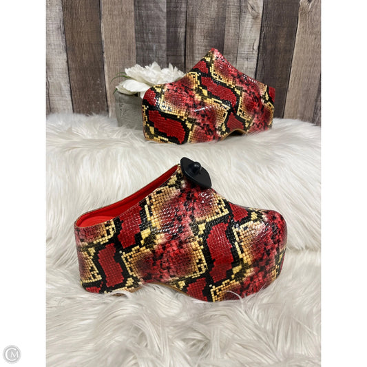 Shoes Heels Platform By Cmb In Snakeskin Print, Size: 11