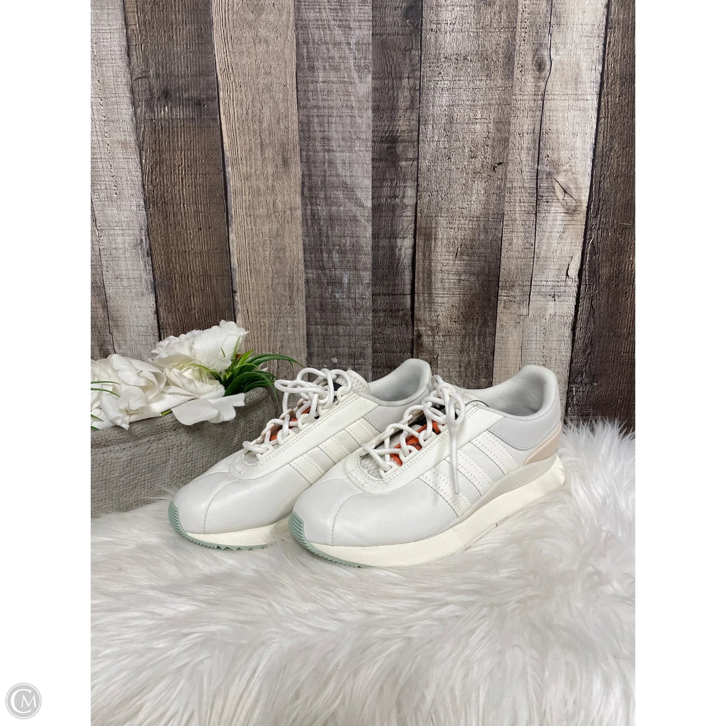 Shoes Athletic By Adidas In Ivory, Size: 7