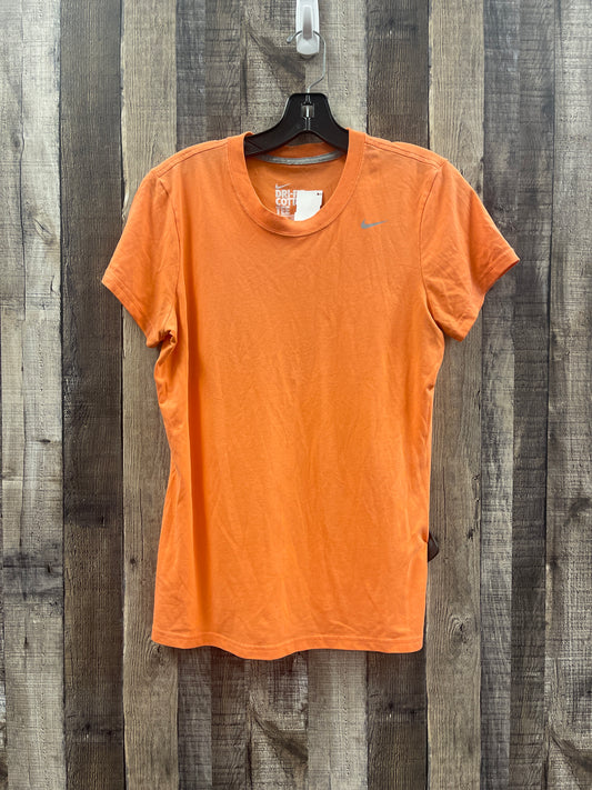 Orange Athletic Top Short Sleeve Nike, Size L