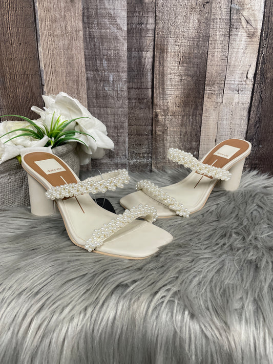 Sandals Heels Block By Dolce Vita In Cream, Size: 6.5