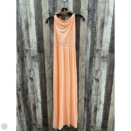 Dress Casual Maxi By Bebe In Peach, Size: S