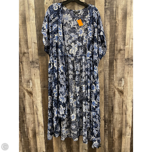 Cardigan By Torrid In Blue, Size: 1x