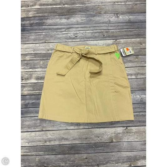 Skirt Midi By Clothes Mentor In Tan, Size: 10