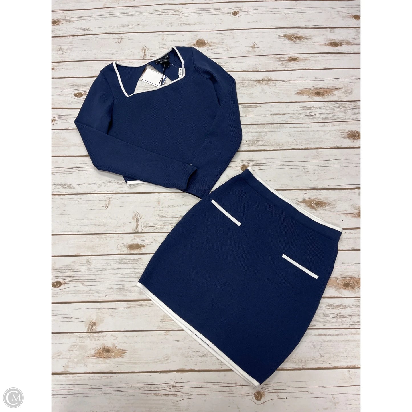 Skirt Set 2pc By Cme In Navy, Size: Xs